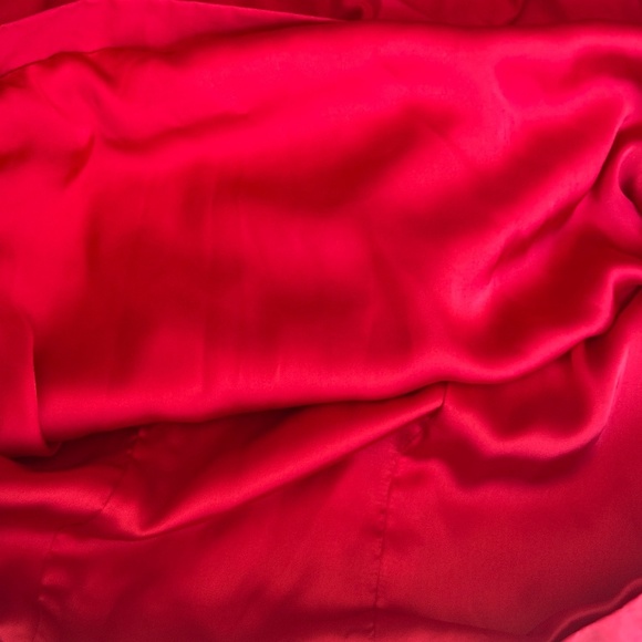 Pearl By Georgina Chapman of Marchesa Red Rosette Formal Cocktail Dress Size 12 - Picture 6 of 6